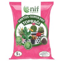 Nif Organik - Kaktüs Sukulent Toprağı 5 Lt