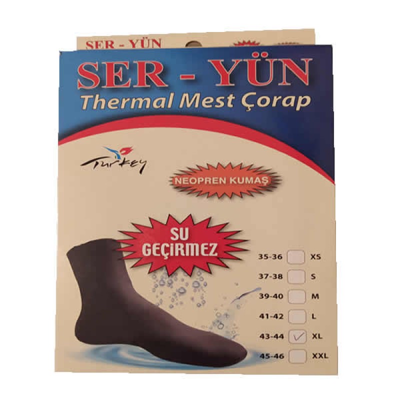 Seryün Termal Mest Çorap - Su Geçirmez Seryün Termal Mest Çorap - Su Geçirmez